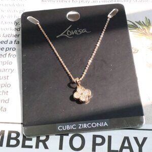 Lovisa Gold Cubic Zirconia Necklace - Elegant Fashion Jewelry for Women